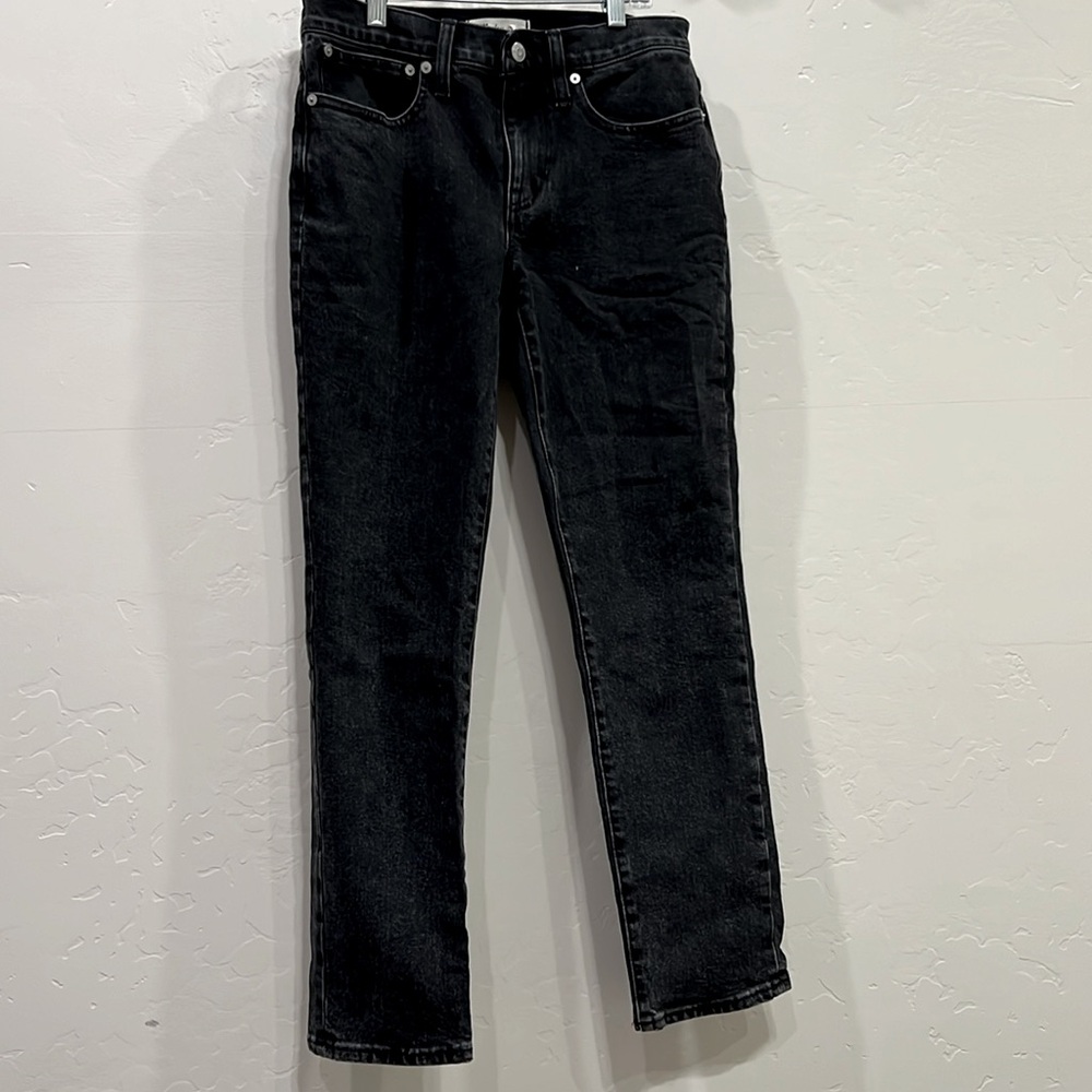 Madewell Black Tomboy Straight Jeans Sz 25